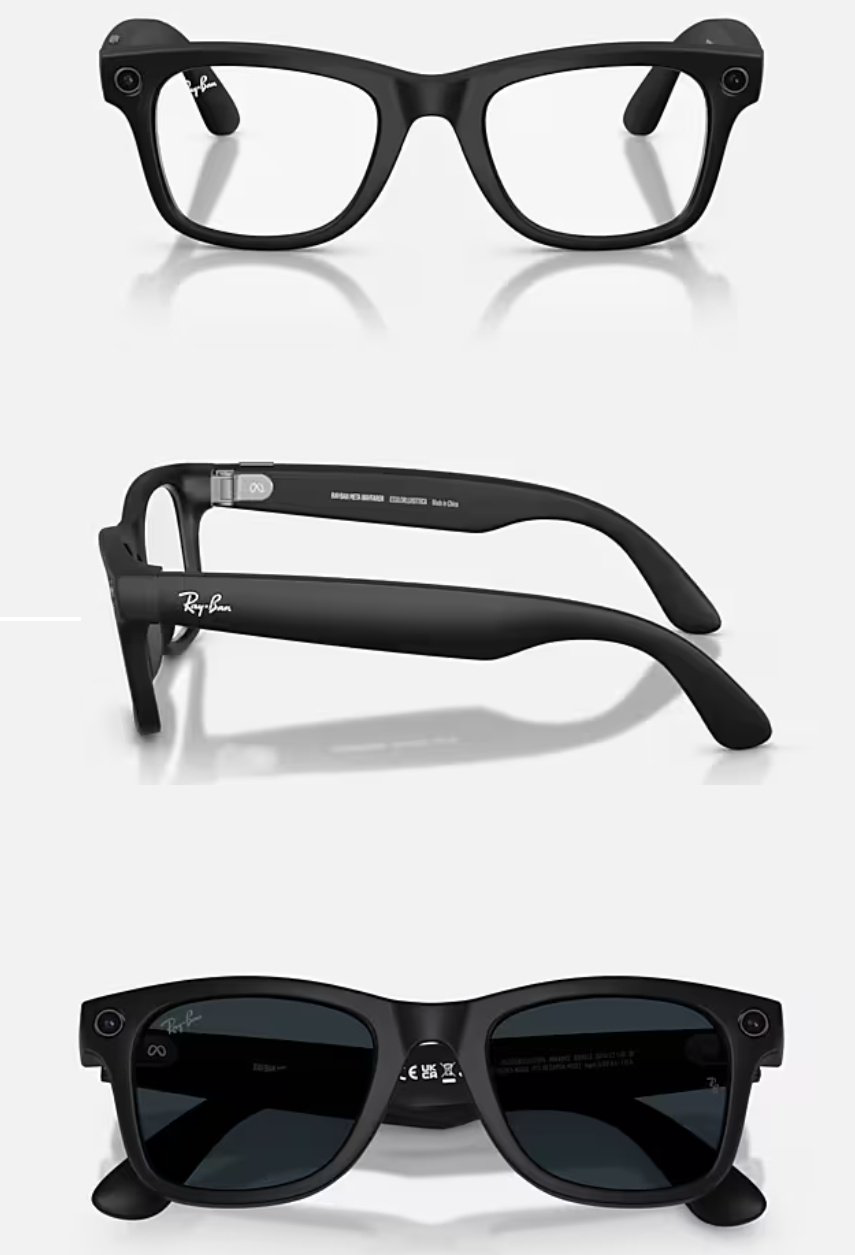 Смарт-очки Ray-Ban META WAYFARER (Gen 2) Clear/Grey Transitions RW4012 601S1Z 53-22 черный купить,335000