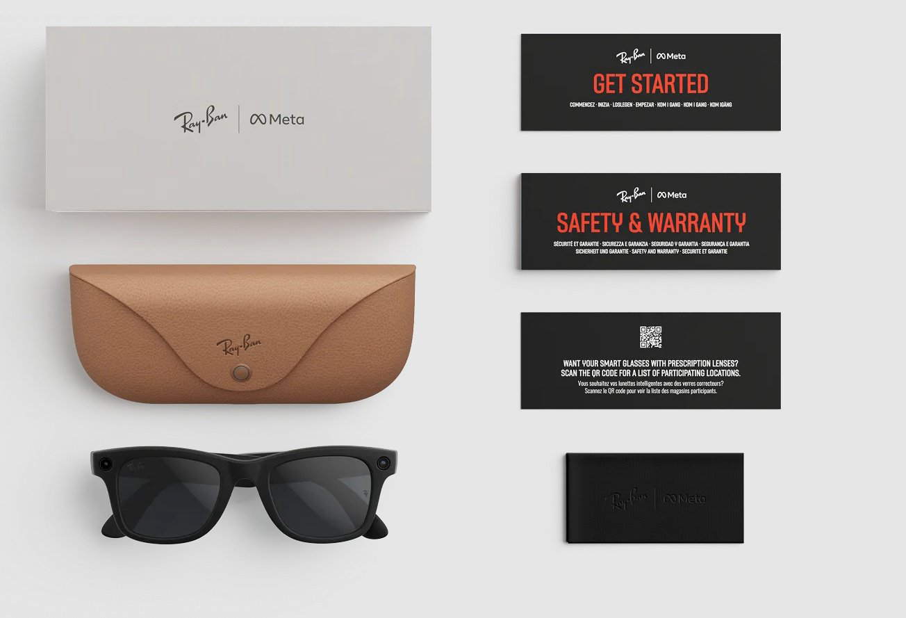 Смарт-очки Ray-Ban META WAYFARER (Gen 2) Clear/Grey Transitions RW4012 601S1Z 53-22 черный купить,335000