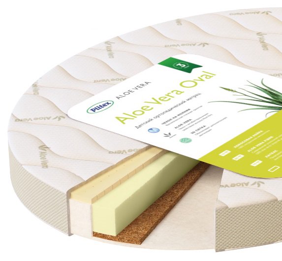 Детский матрас Plitex Aloe Vera Oval AB-18/4 купить,NaN