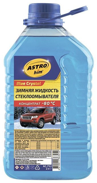 Жидкость для стеклоомывателя ASTROhim AC-752 Blue Crystal -80C 2 л