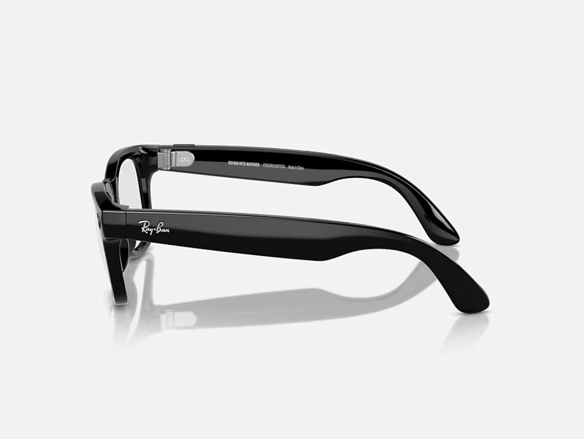 Смарт-очки Ray-Ban Meta WAYFARER CLEAR черный