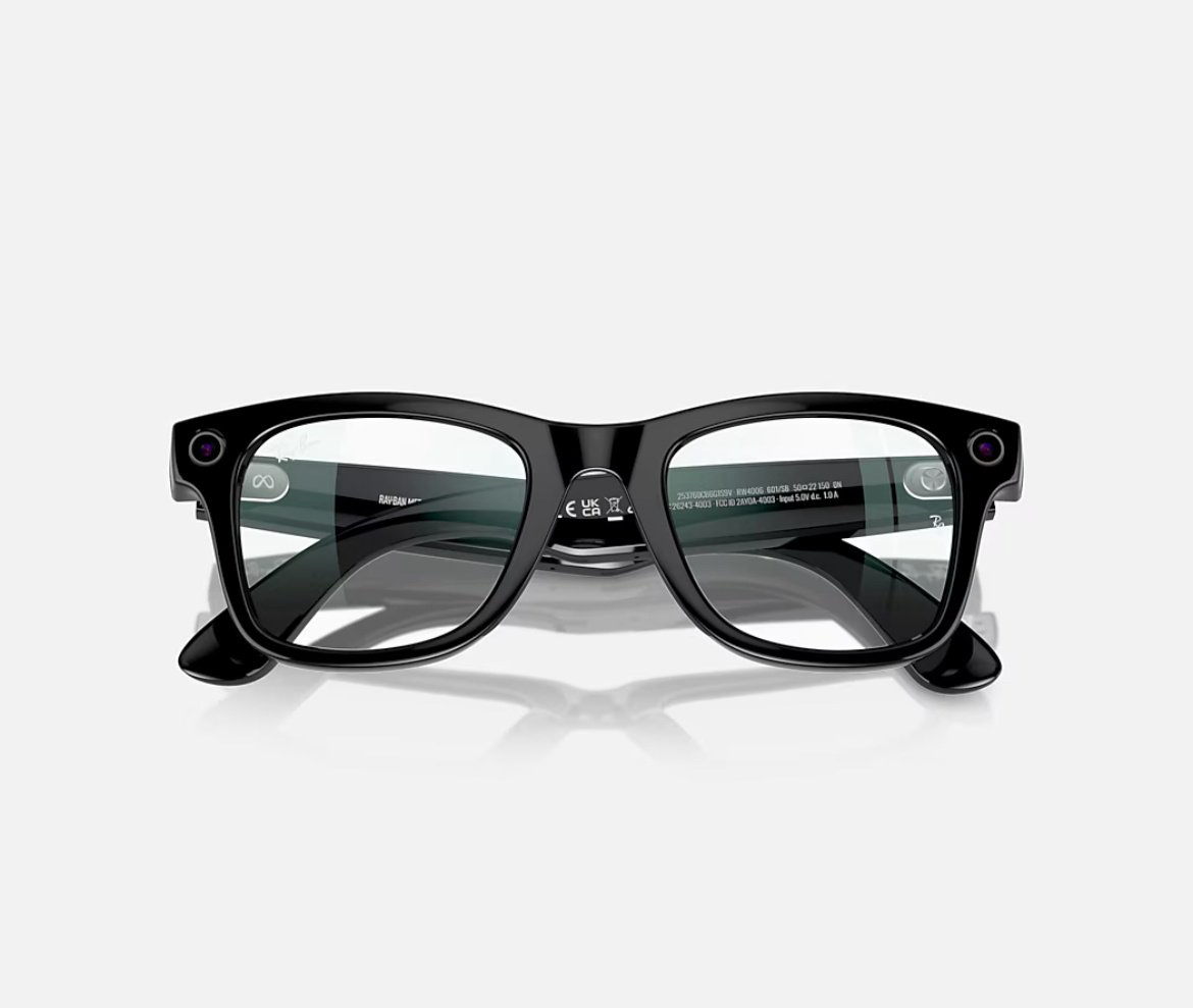 Смарт-очки Ray-Ban Meta WAYFARER CLEAR черный купить,735990