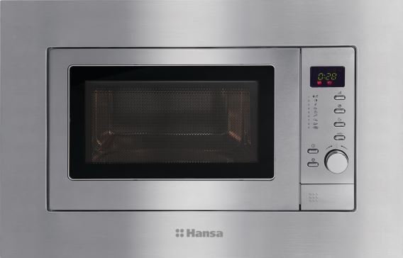 Встраиваемая микроволновая печь Hansa AMG20IFH серебристая купить,NaN