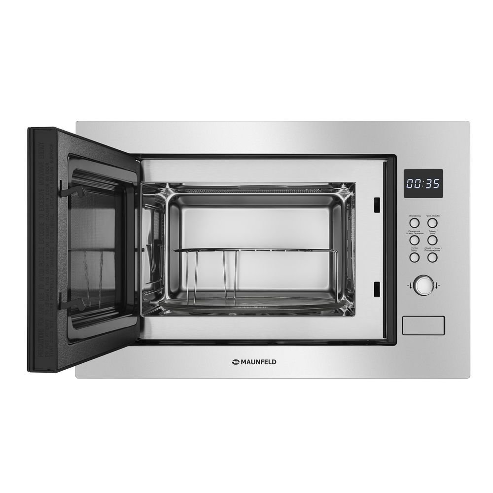 Встраиваемая микроволновая печь Maunfeld MBMO 25 8S серебристая - ForteMarket Встраиваемая микроволновая печь Maunfeld MBMO 25 8S серебристая купить,0