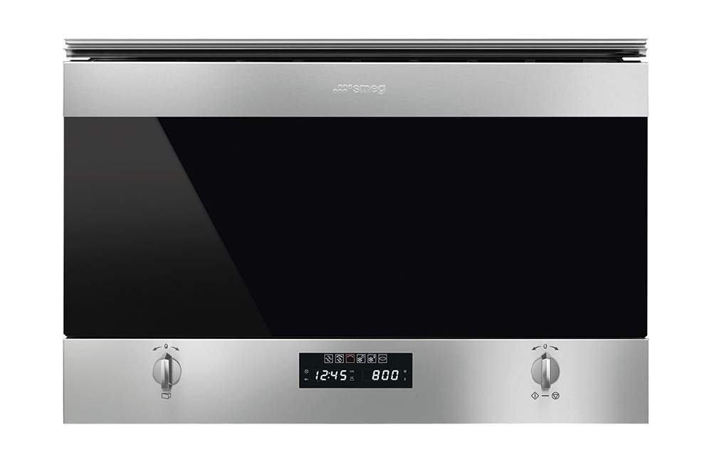 Встраиваемая микроволновая печь Smeg MP322X1 серебристая