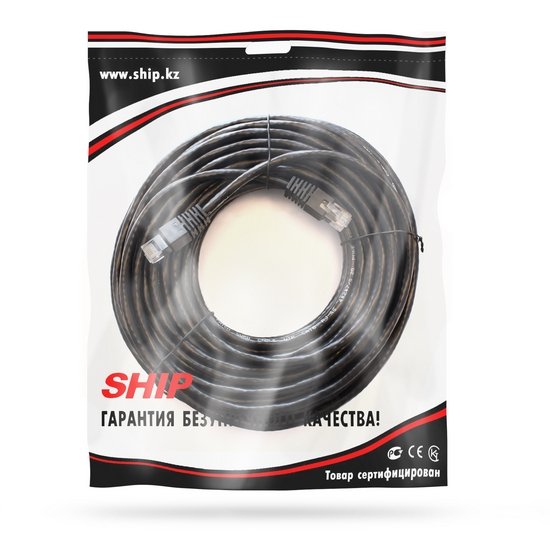 Патч Корд Ship S6025BK1500-P 15м черный - ForteMarket Патч Корд Ship S6025BK1500-P 15м черный купить,0