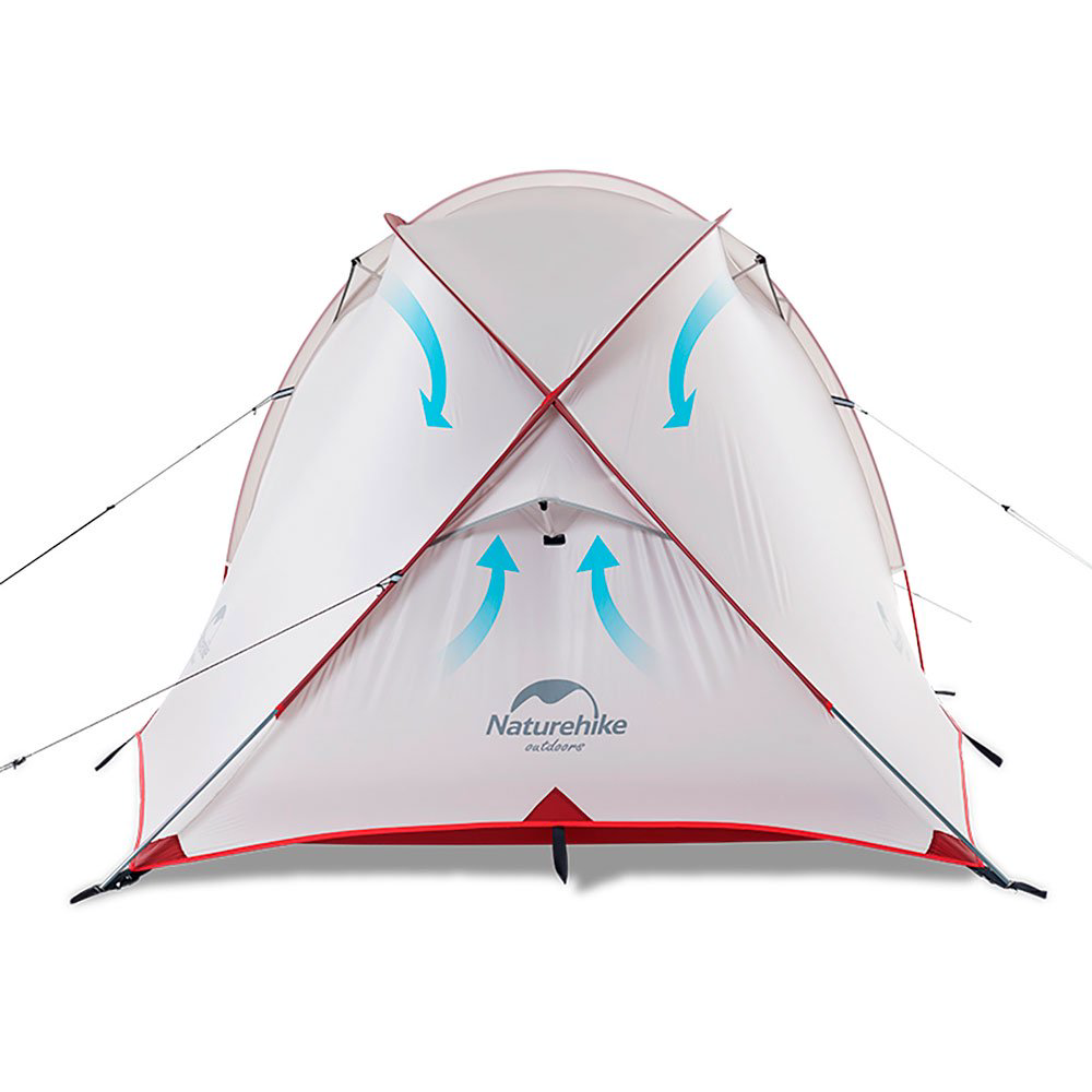 Палатка Naturehike Hiby NH19ZP005 бело-красная купить,NaN