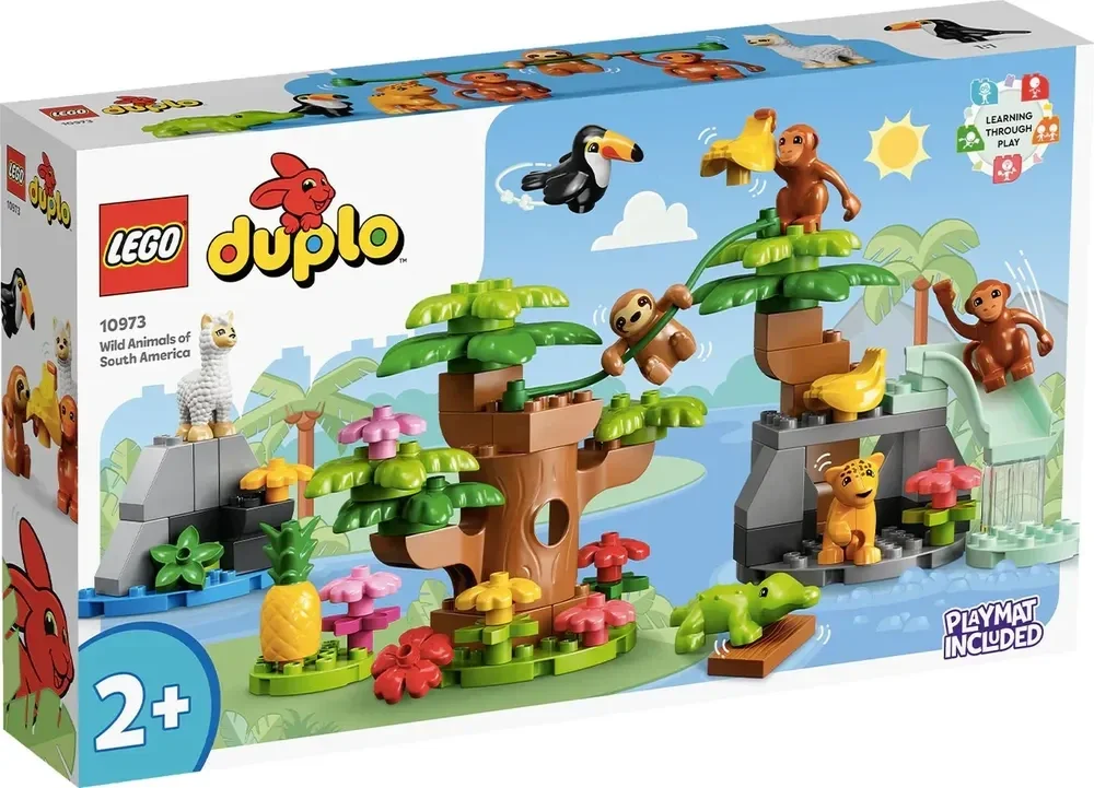 Конструктор Lego Duplo Town Дикие животные Южной Америки 10973 71 деталь купить,NaN