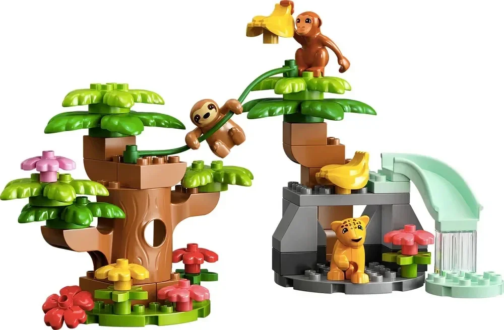 Конструктор Lego Duplo Town Дикие животные Южной Америки 10973 71 деталь купить,NaN