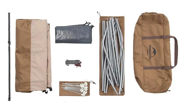 Палатка Naturehike Shower changing tent NH21ZP005 коричневая купить,NaN