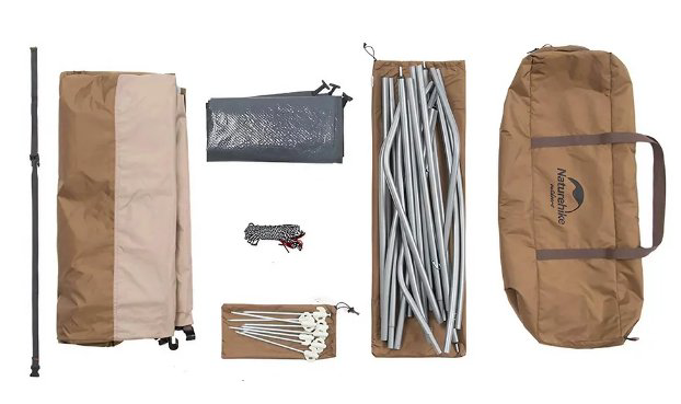 Палатка Naturehike Shower changing tent NH21ZP005 коричневая купить,NaN