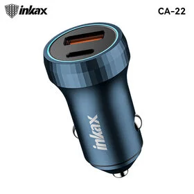 Автомобильная зарядка Inkax CA-22 Metal 43W USB Type-C Blue