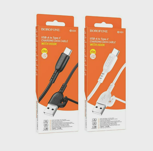 Кабель Borofonev BX91 Symbol PD60W Type-C 1.0м 3.2A Black