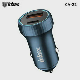 Автомобильная зарядка Inkax CA-22 Metal 43W USB Type-C Blue