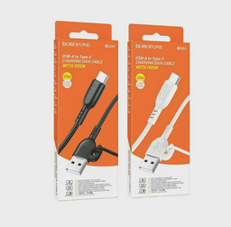Кабель Borofonev BX91 Symbol PD60W Type-C 1.0м 3.2A Black