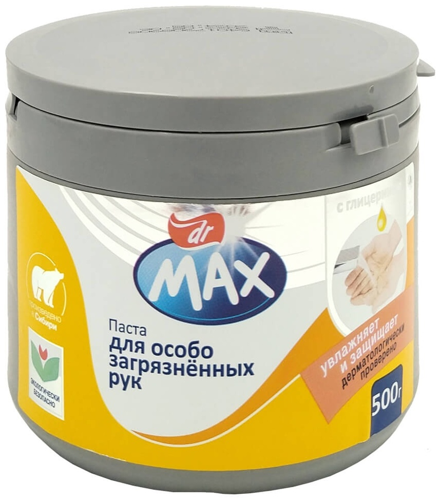 Очищающая паста для рук Dr.Max с глицерином 500 гр купить,NaN