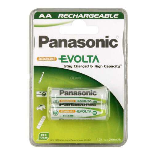 Аккумуляторные батарейки Panasonic Evolta P-6E/2BC2050