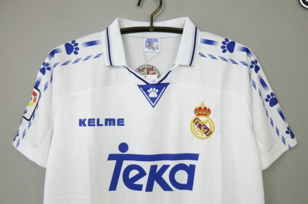 Футболка Kelme Real Madrid 1996–1997 белая XXL (50/52) купить,NaN