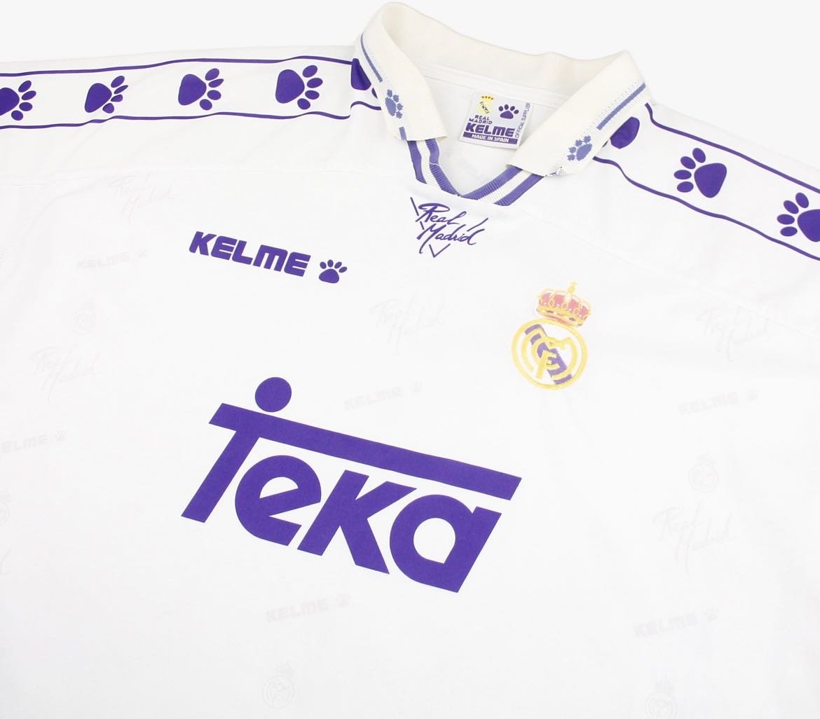 Футболка Kelme Real Madrid 1994–1996 белая XL (48/50) 
