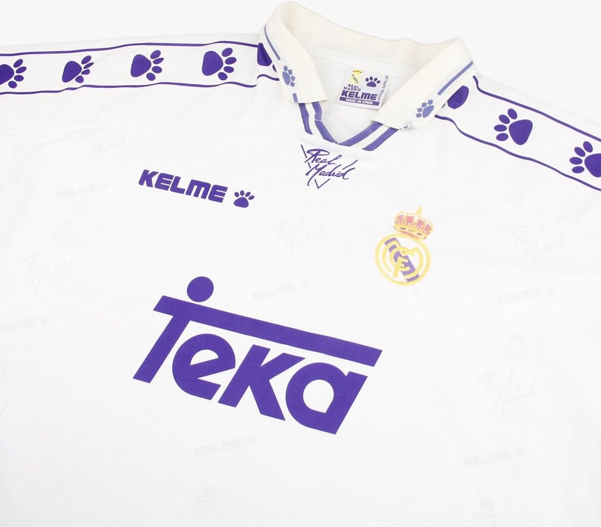 Футболка Kelme Real Madrid 1994–1996 белая XL (48/50)  купить,NaN