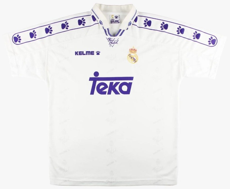 Футболка Kelme Real Madrid 1994–1996 белая XL (48/50) 