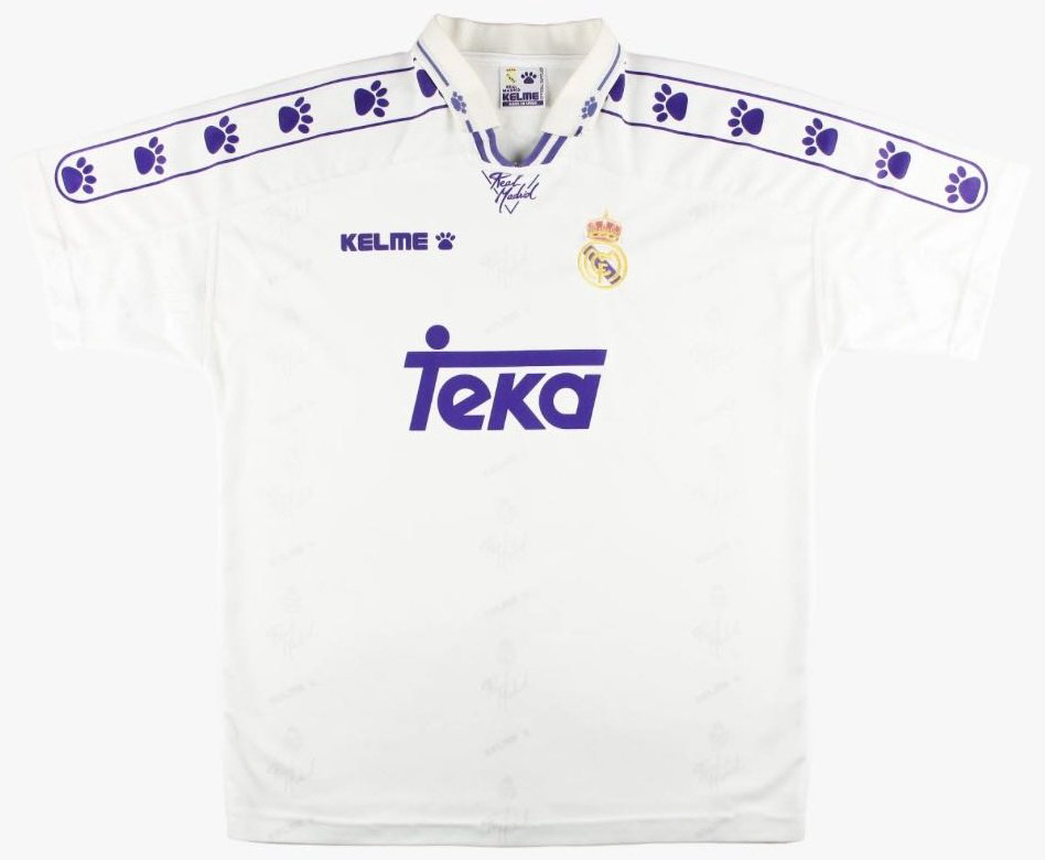 Футболка Kelme Real Madrid 1994–1996 белая XL (48/50) 