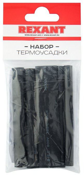 REXANT набор термоусадочных трубок 10 6/3 мм, 7 шт купить,NaN