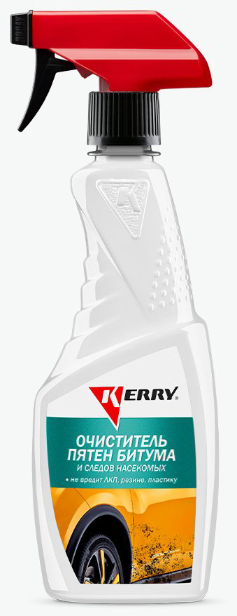 KERRY KR530 KERRY Очиститель следов насекомых и битумных пятен 0.5 л купить,NaN