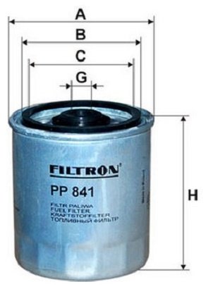 FILTRON топливный фильтр PP841 купить,7650
