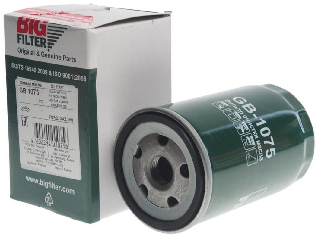 BIG FILTER масляный фильтр GB-1075 купить,NaN