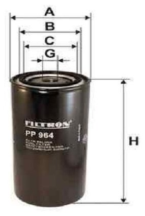 FILTRON топливный фильтр PP964 купить,8296