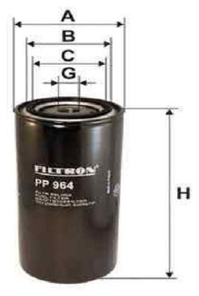 FILTRON топливный фильтр PP964 купить,8296