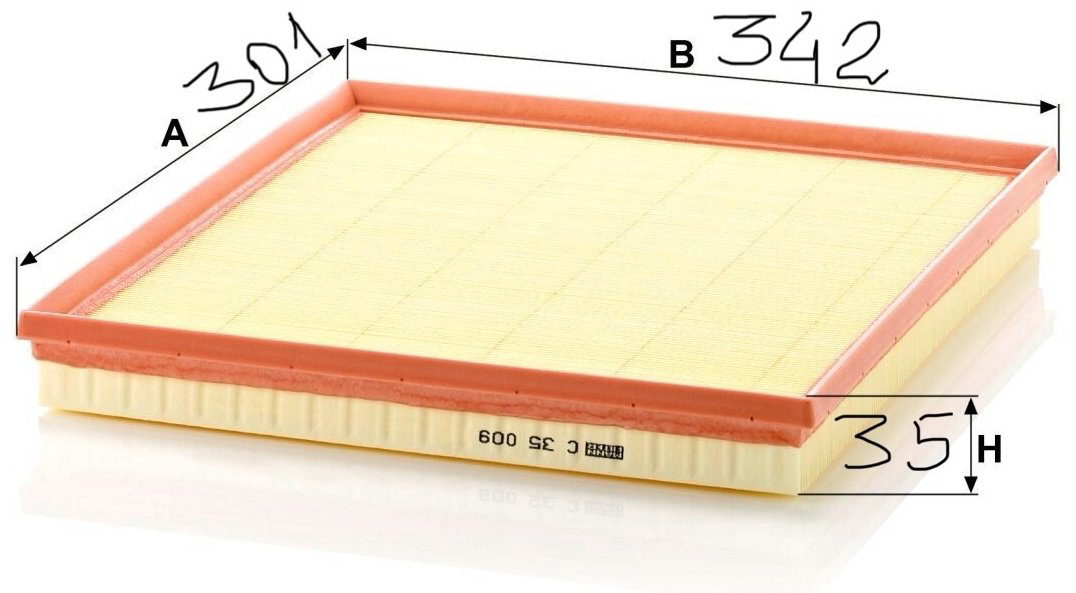 MANN-FILTER воздушный фильтр C35009 купить,NaN