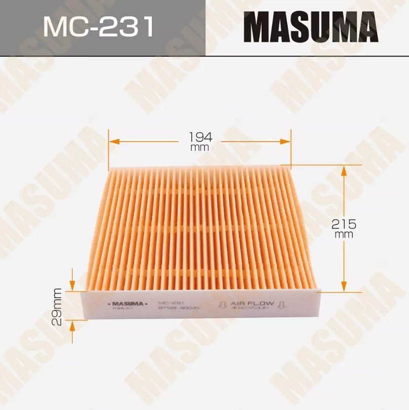 MASUMA салонный фильтр MC-231 купить,NaN