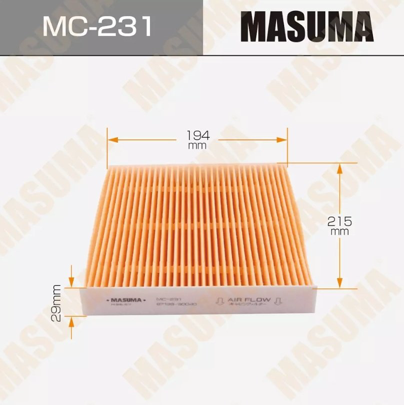 MASUMA салонный фильтр MC-231 купить,NaN