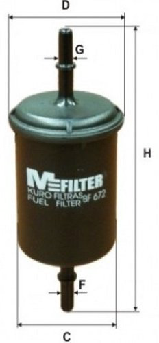 MFilter топливный фильтр BF672 купить,NaN