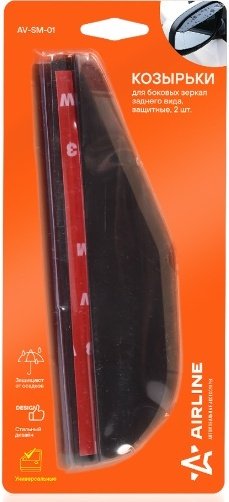 Накладка AIRLINE AV-SM-01 для Lada Priora, Granta 2007-2011 черный купить,NaN