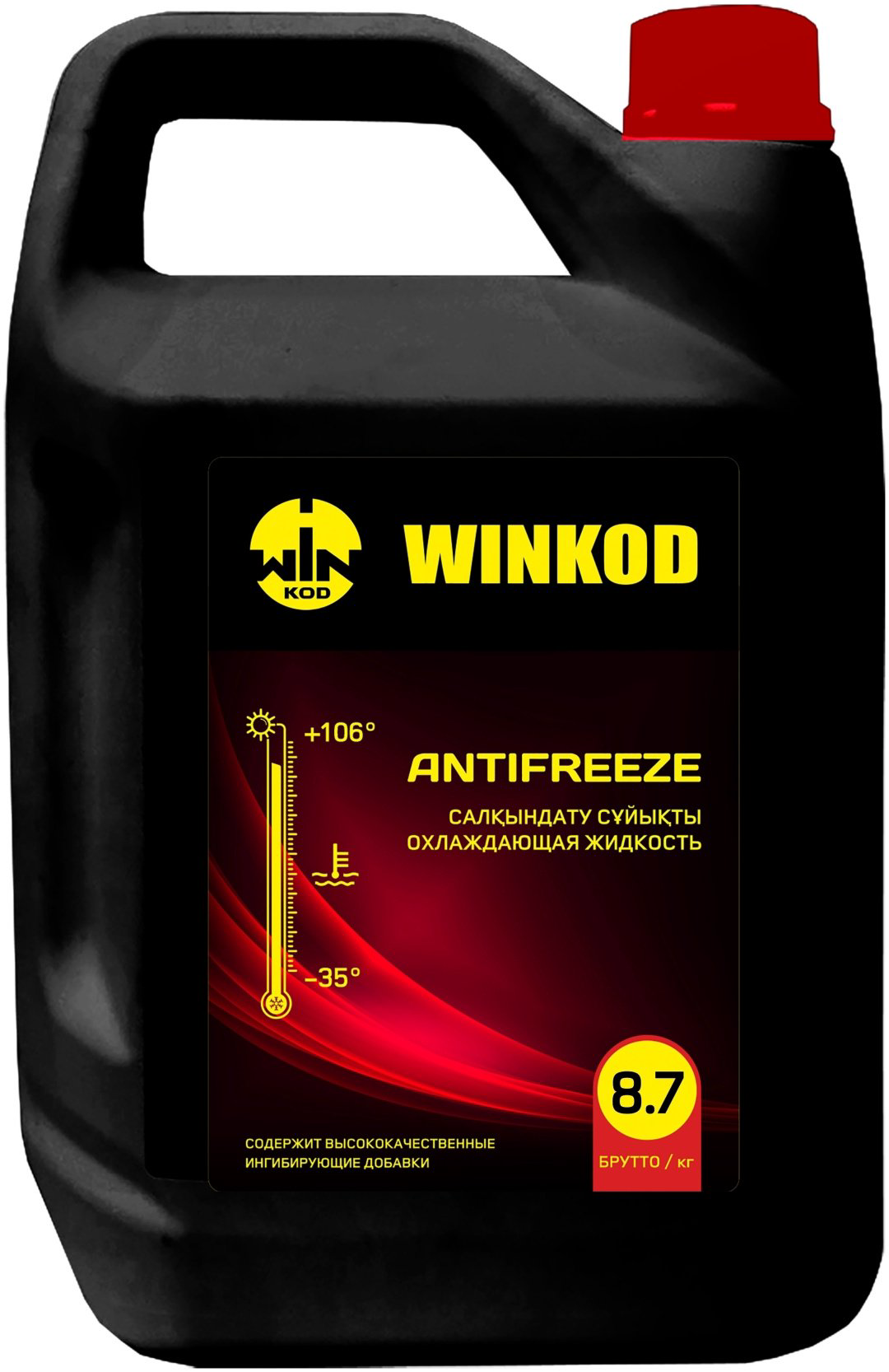 Антифриз Winkod Red красный (розовый) G-12 8.7 кг купить,NaN