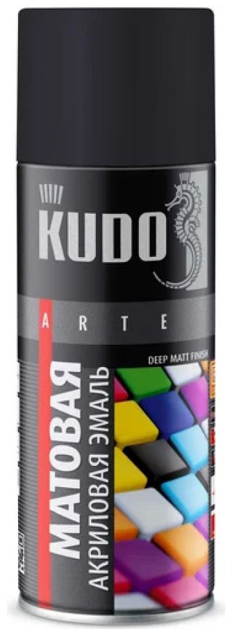 Kudo эмаль KU-A9005M тон 9005 черный, 520 мл купить,NaN