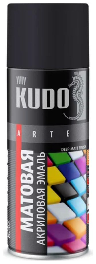 Kudo эмаль KU-A9005M тон 9005 черный, 520 мл купить,NaN