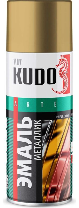 Kudo краска Эмаль металлик универсальная быстросохнущая KUDO REFLECTIVE FINISH старая медь KU-1031 тон старая медь, 520 мл купить,NaN