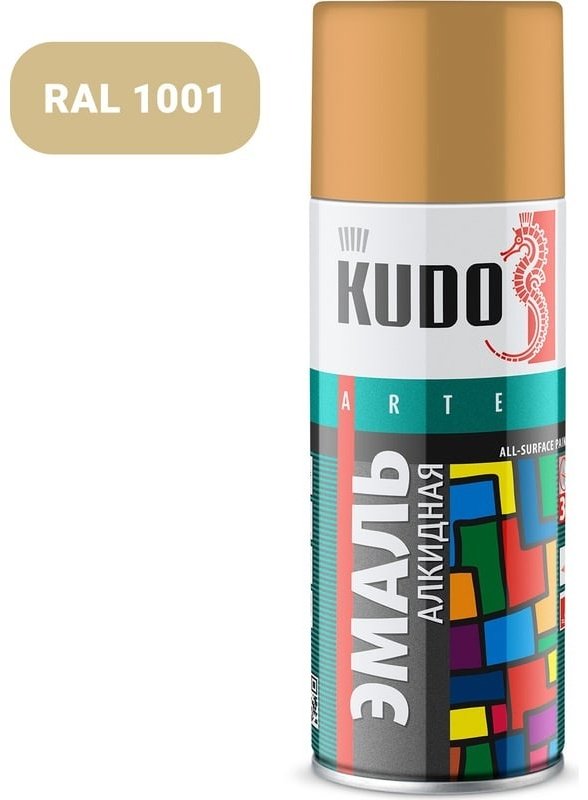 Kudo краска Arte KU-10091 тон кремовый, 520 мл купить,NaN