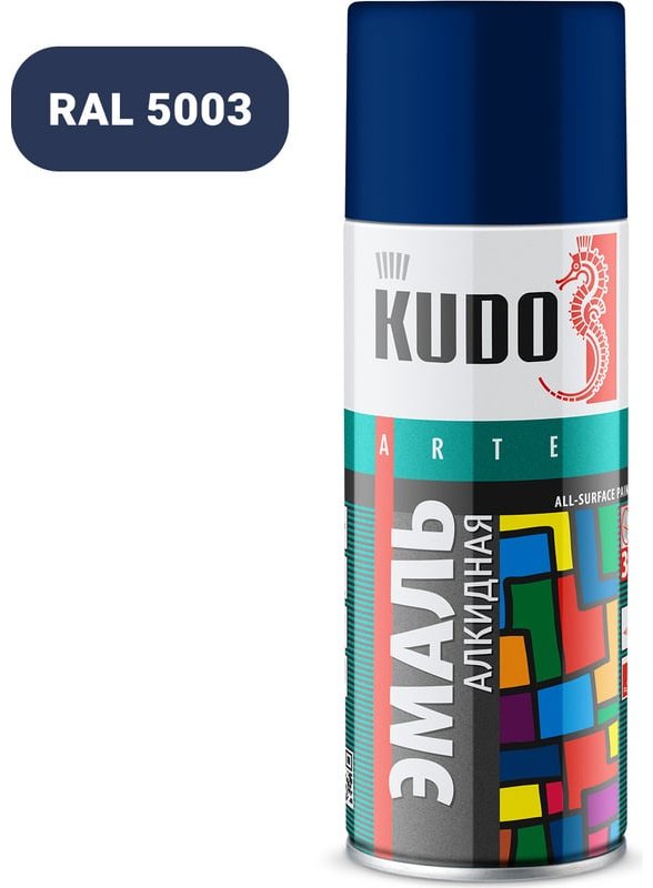 Kudo краска Arte KU-10113 тон темно-синий, 520 мл купить,NaN