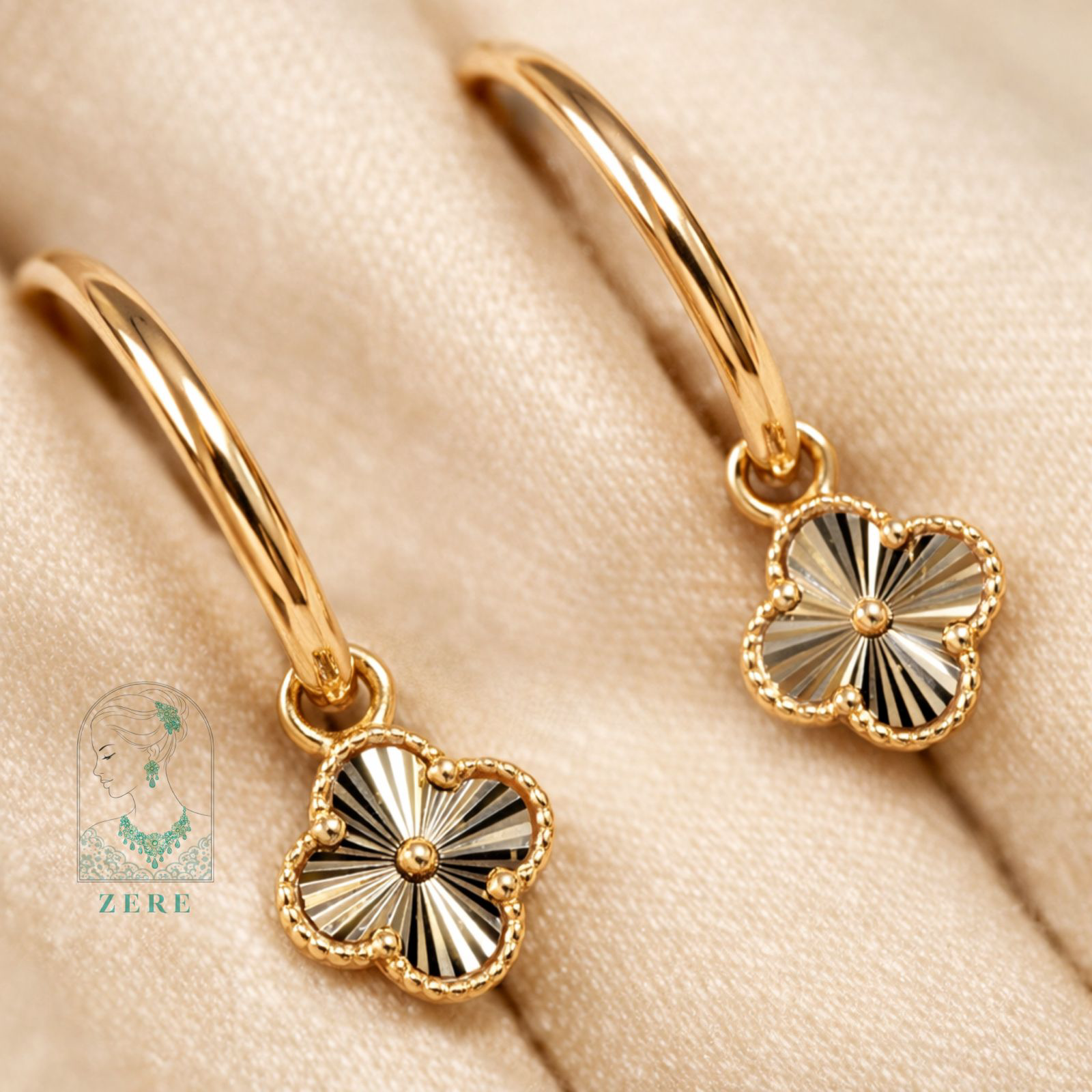Серьги Zere Van Cleef ZR1301/1 золото 