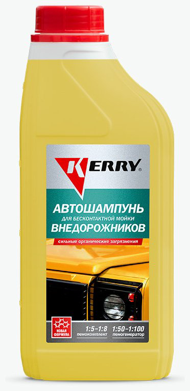 KERRY автошампунь KR30712 KERRY Автошампунь для бесконтактной мойки внедорожников 1 л купить,NaN