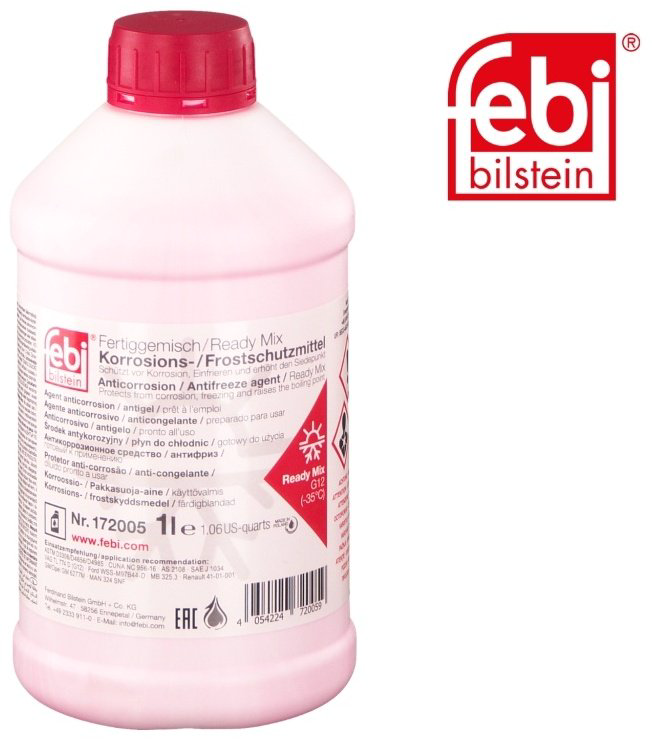 Антифриз Febi Ready Mix красный (розовый) G-12 1 л купить,NaN