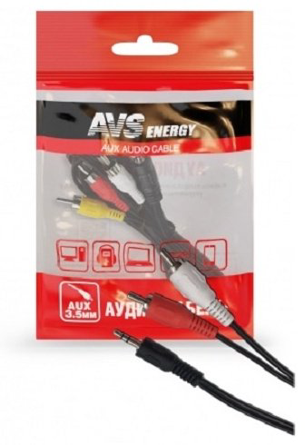 Переходник AVS 3.5 mm jack - RCA 1.5 м купить,NaN