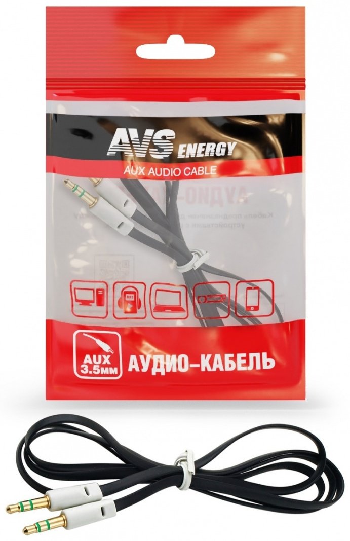 Кабель AVS 3.5 mm jack - 3.5 mm jack 1 м купить,NaN