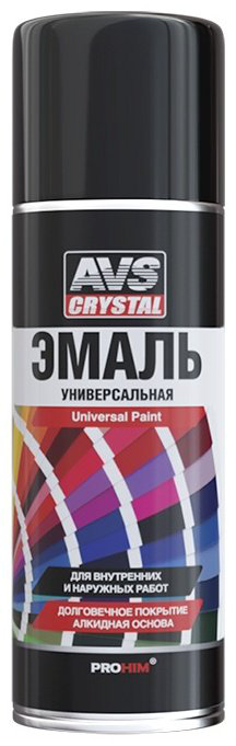 AVS эмаль AVK-500 тон черный, 520 мл купить,NaN