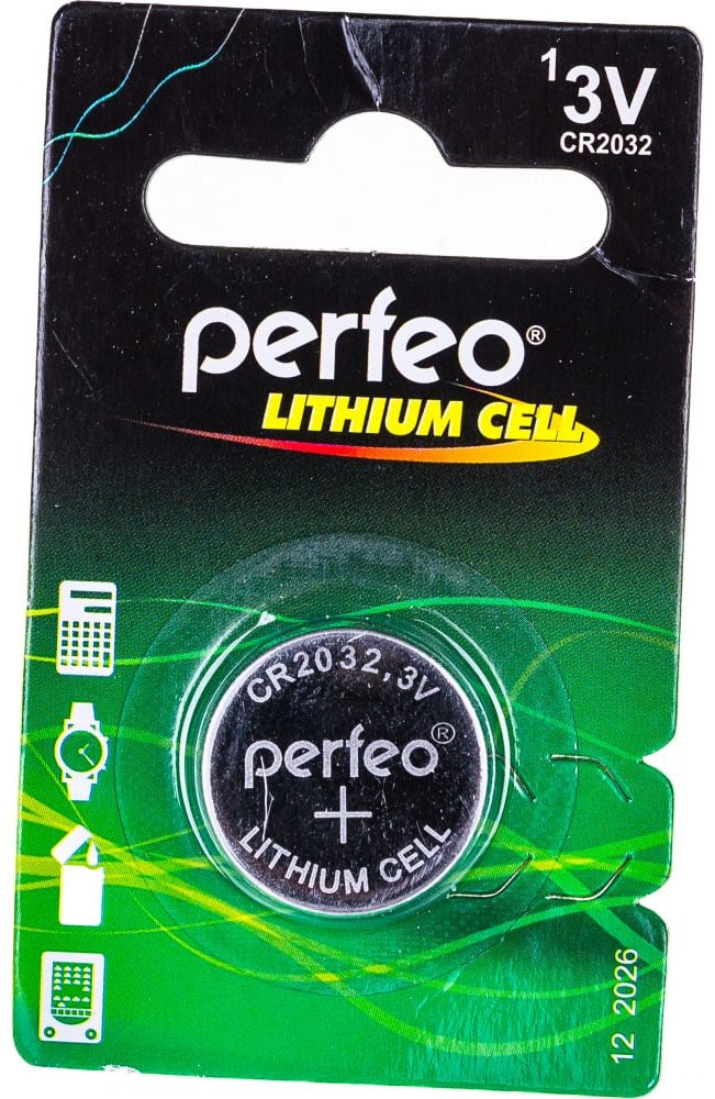 Батарейка CR2032 Perfeo 1 шт купить,NaN